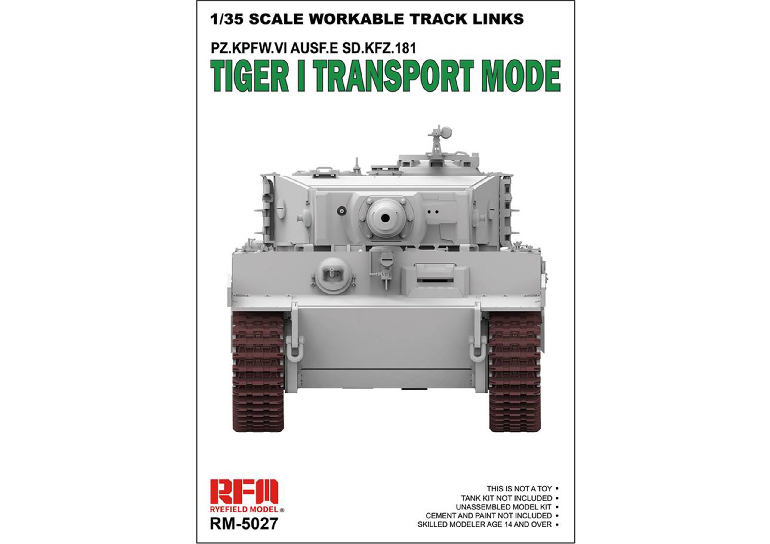 Ryefield Model 5027 Workable Track Links Tiger I 1:35