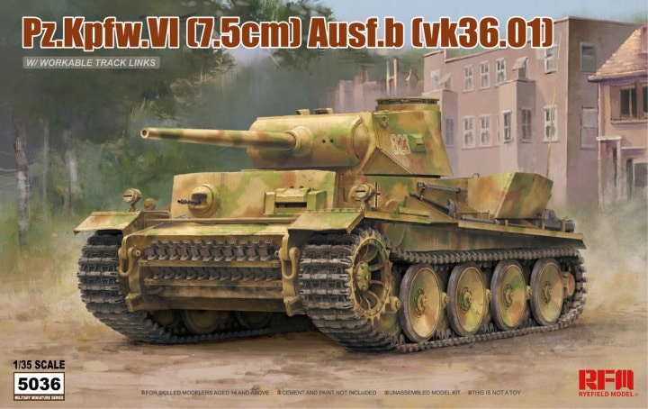 Rye Field Model 5036 Pz.Kpfw.VI AUSF.B VK36.01 1:35