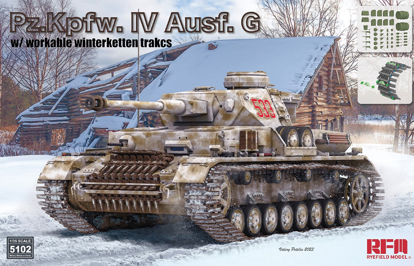 Rye Field Model 5102 Pz.Kpfw.IV Ausf. G w/winterketten 1:35