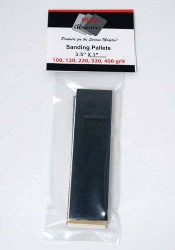 Profile Accessories Inc. 0909 Sanding Pallet Replacement Strips for #232-910, 1 Each Grit: Brown 100, Dark Gray 120, Tan 220, White 320, Black 400