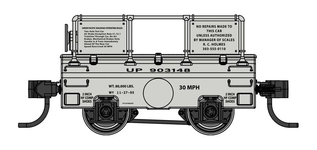 PREORDER Walthers Proto HO 920-105306 Scale Test Car, Union Pacific #903148 | 44.98