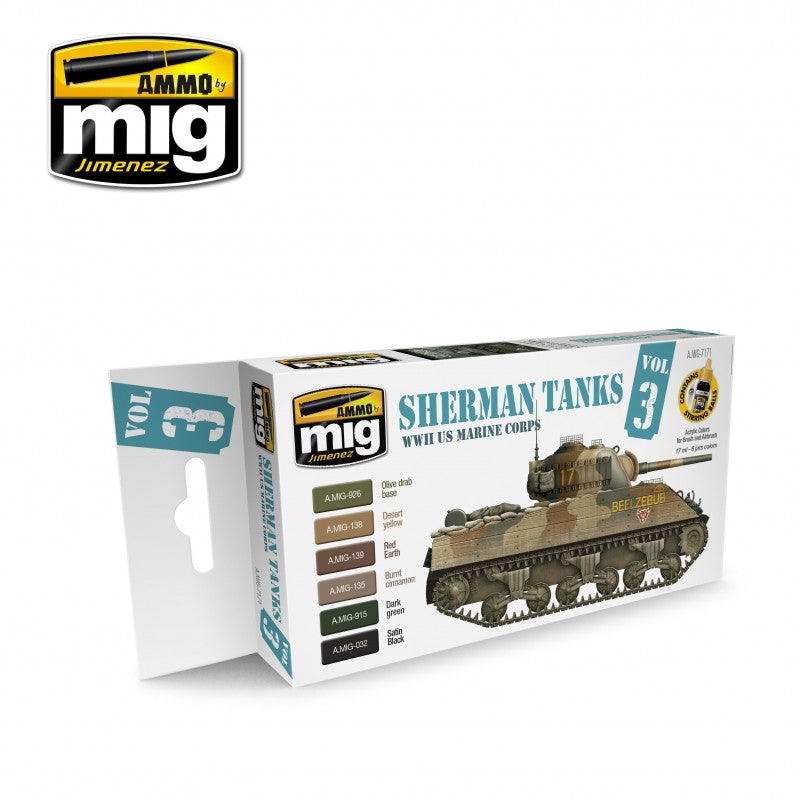 Ammo Mig 7171 SHERMAN TANKS VOL.3 SET