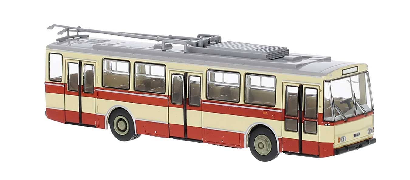 PREORDER Brekina HO 61375 Skoda Tr 14 Electric Trolley Bus, Ivory | 46.79