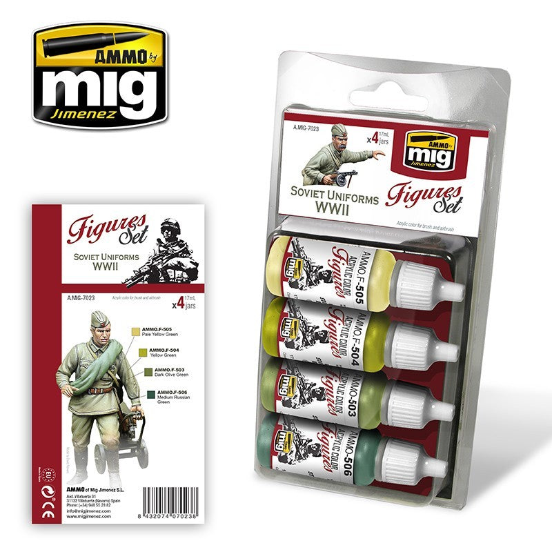 Ammo Mig 7023 SOVIET UNIF WWII FIG SET