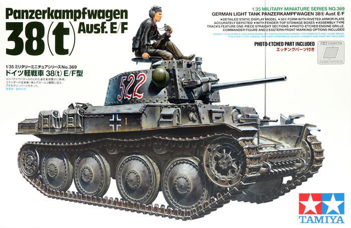 Tamiya 35369 Panzer 38(t) Ausf.E/F 1:35