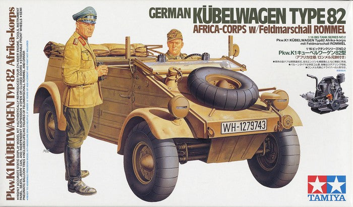 Tamiya 36202 Kuberwagen Africa Corps 1:16