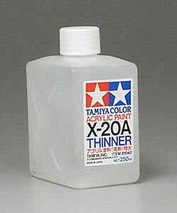 Tamiya 81040 X-20A Thinner 250ml 6x9.50