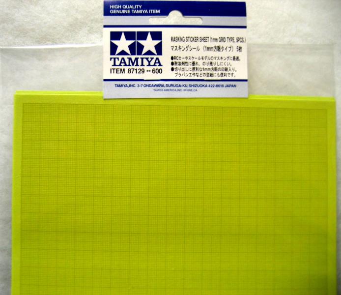 Tamiya 87129 Masking Sticker Sheet 1mm Grid