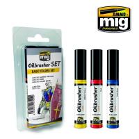 Ammo Mig 7504 BASIC COLOR OILBRUSH SET