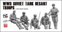 Border Model 1/35 WWII Soviet Tank Desant Troops