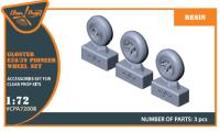 Clear Prop 1/72 Gloster E28/39 Pioneer wheel set