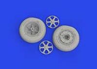 Eduard FM-1 wheels 1/48 Brassin for TAMIYA
