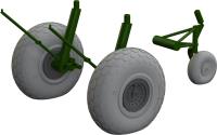Eduard B-17F wheels oval tread 1/48 Brassin for EDUARD