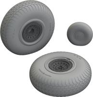 Eduard B-17F wheels rhomboid tread 1/48 Brassin for EDUARD