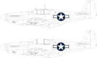 Eduard P-51B/C US national insignia 1/48 Mask for EDUARD