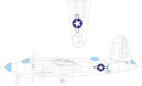 Eduard B-26B Marauder national insignia 1/48 Mask for ICM