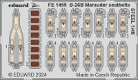 Eduard B-26B Marauder seatbelts steel 1/48 Zoom set for ICM