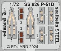 Eduard P-51D seatbelts STEEL 1/72 Zoom set for EDUARD