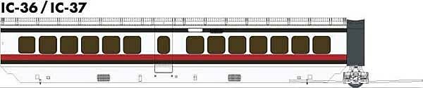 Rapido HO 203103 UAC TurboTrain Add-On Coach
