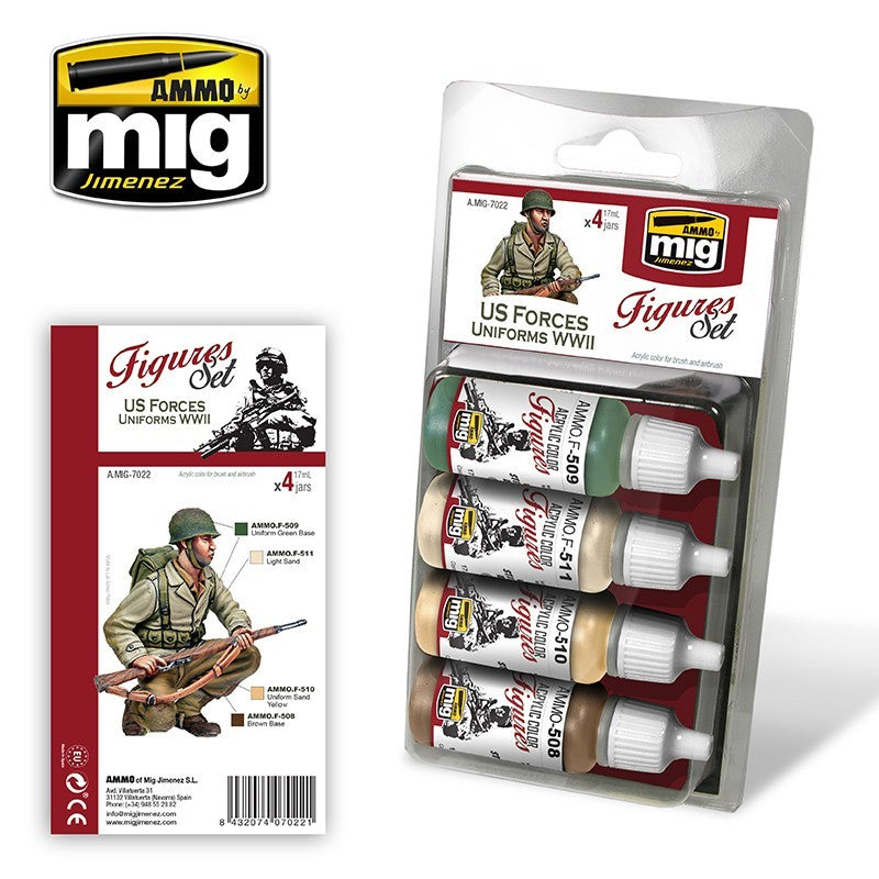 Ammo Mig 7022 USF UNIF WWII FIG SET