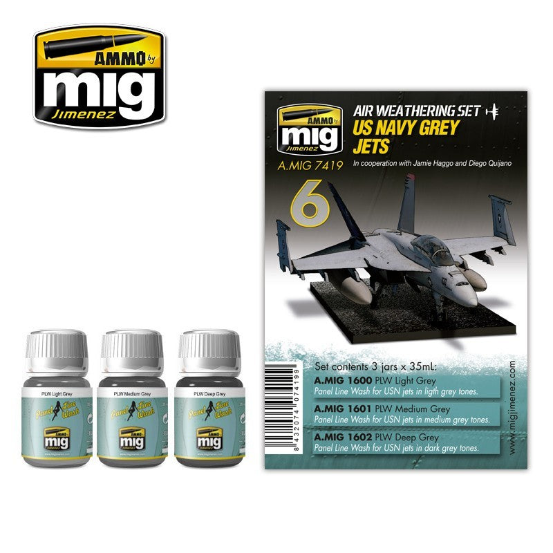 Ammo Mig 7419 USNAVY GREYJET WEATHERSET
