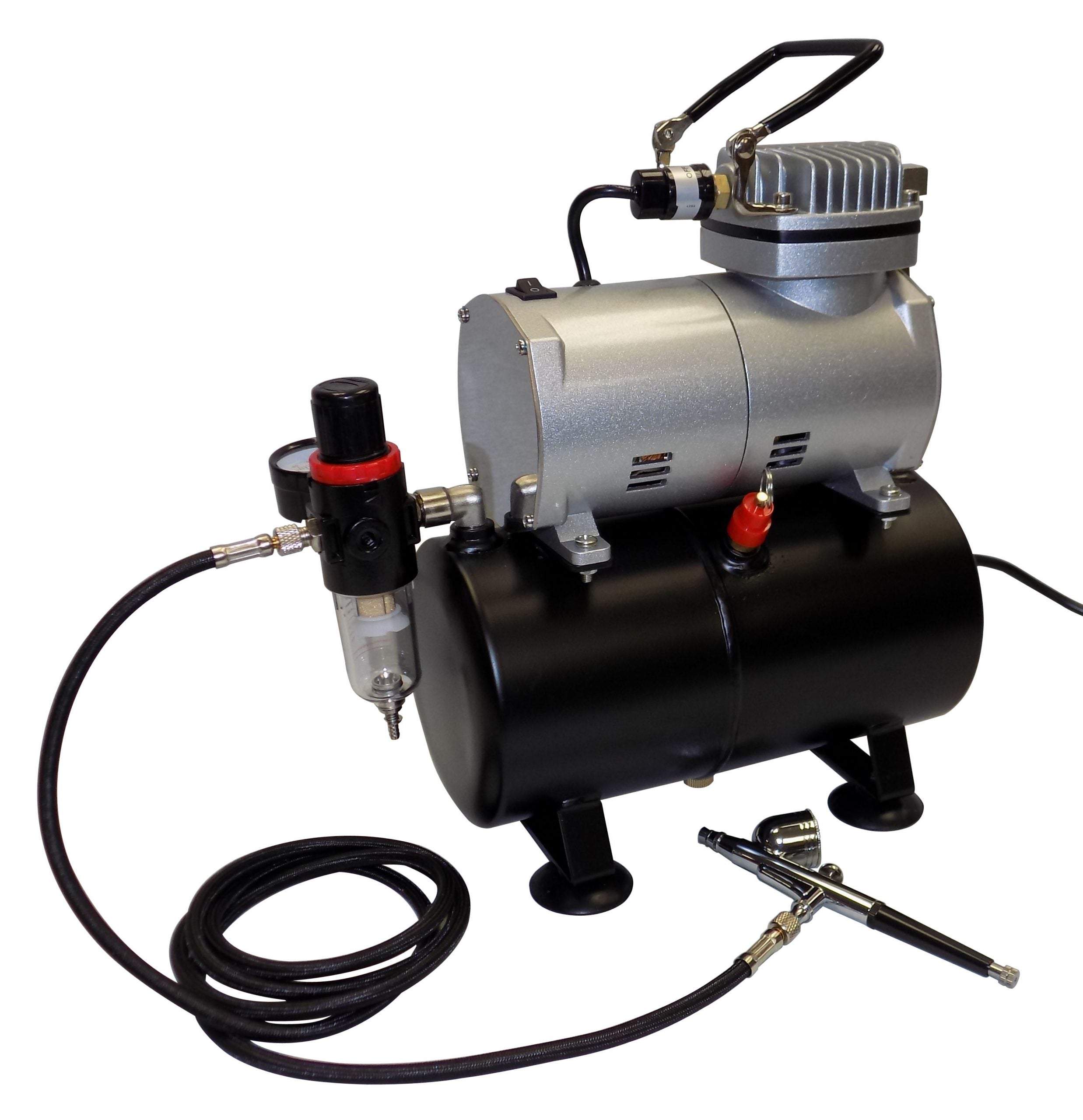 Vigiart 533 AS-186 Air Compressor w/tank + Airbrush