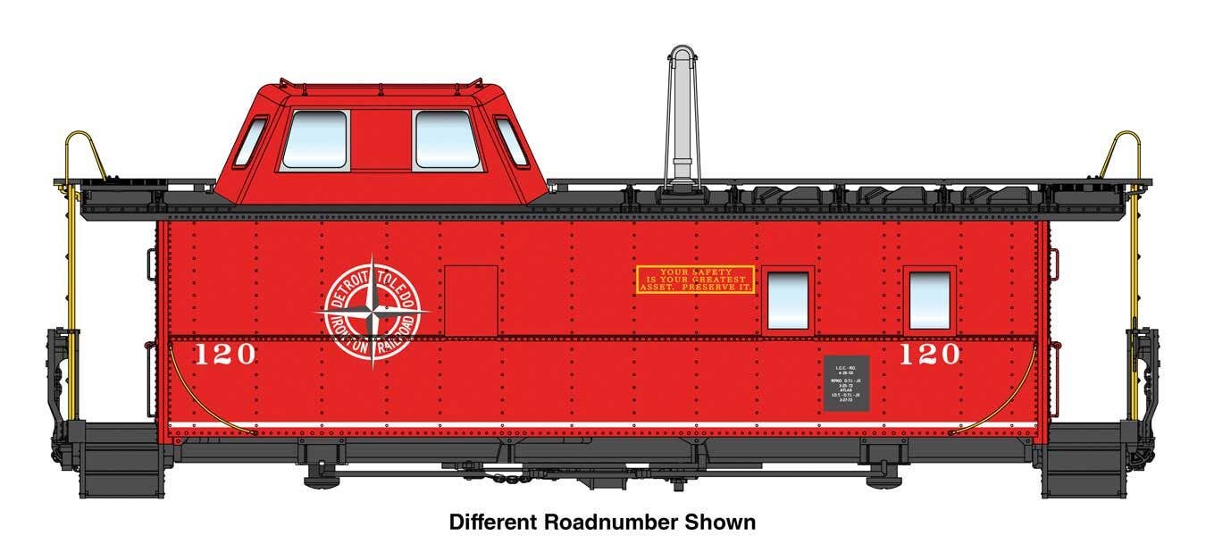PREORDER Walthers Proto HO 920-103606 Wabash Streamlined Caboose, Detroit Toledo & Ironton #122
