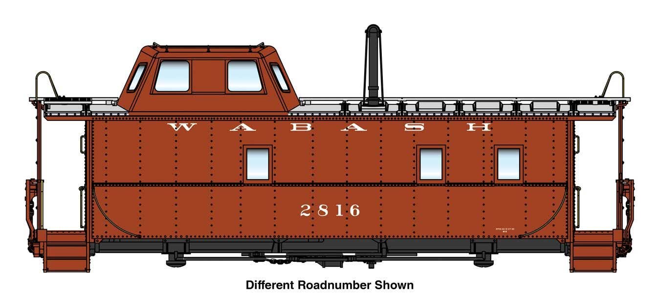 PREORDER Walthers Proto HO 920-103611 Wabash Streamlined Caboose, Wabash #2810