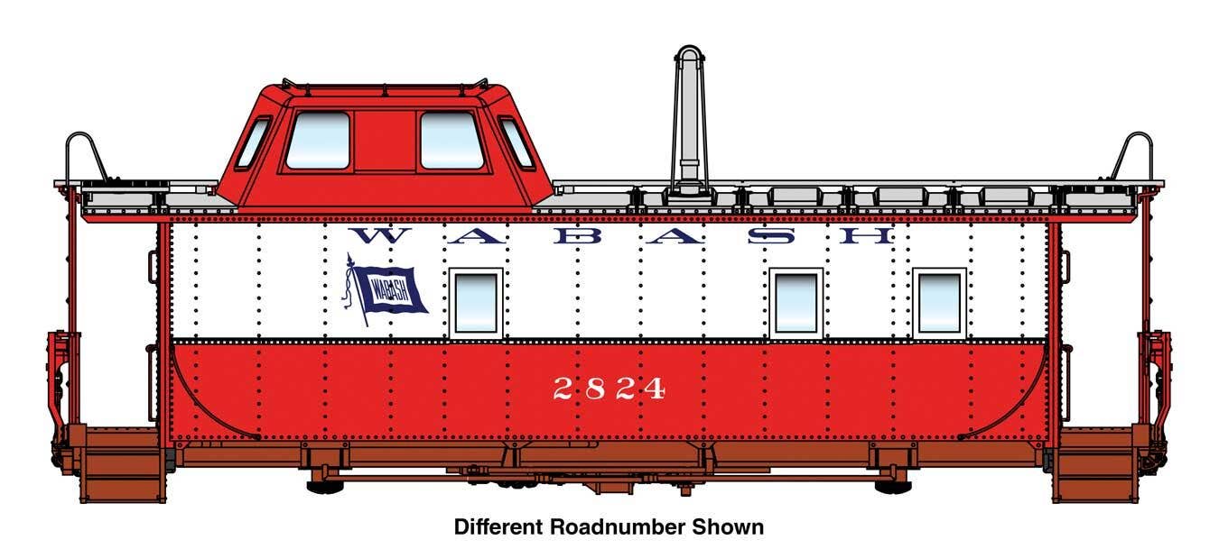 PREORDER Walthers Proto HO 920-103613 Wabash Streamlined Caboose, Wabash #2771
