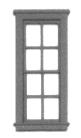 Micro Engineering HO 80-060 Windows, 30" x 81" (8-Pack)