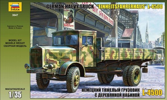 Zvezda 3647 German Truck L-4500 1:35