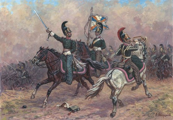 Zvezda 6817 Russian Dragoon Comd Group 1:72