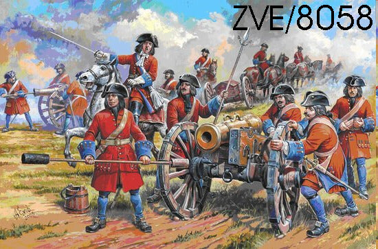 Zvezda 8058 Russian Artillery XVII 1:72